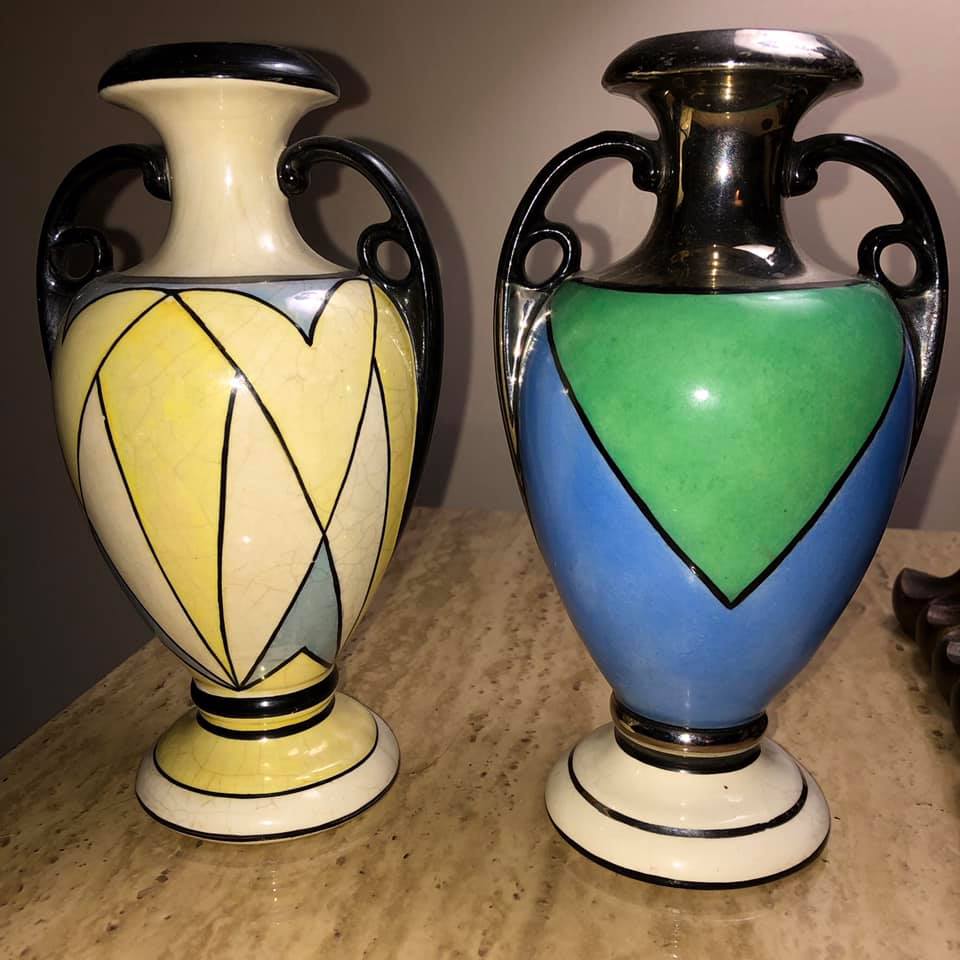 Clinchfield Handled Vases